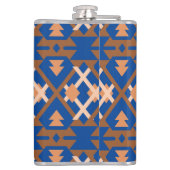 Zuidwestelijke Oasis Aztec geometrisch Heupfles (Achterkant)