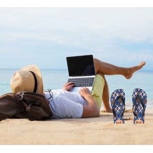 Zuidwestelijke Oasis Aztec geometrisch Teenslippers