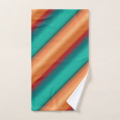 Zuidwestelijke Oranje Rode Turquoise Regenboogstri Bad Handdoek (Handdoek)