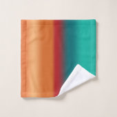 Zuidwestelijke Oranje Rode Turquoise Regenboogstri Bad Handdoek (Wasdoekje)