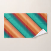 Zuidwestelijke Oranje Rode Turquoise Regenboogstri Bad Handdoek (Handdoek)