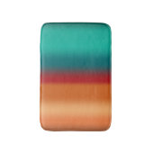 Zuidwestelijke Oranje Rode Turquoise Regenboogstri Badmat (Voorkant Verticaal)