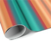 Zuidwestelijke Oranje Rode Turquoise Regenboogstri Cadeaupapier (Rol Hoek)