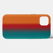 Zuidwestelijke Oranje Rode Turquoise Regenboogstri Case-Mate iPhone Case (Achterkant (horizontaal))