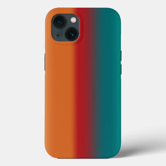 Zuidwestelijke Oranje Rode Turquoise Regenboogstri Case-Mate iPhone Case (Achterkant)