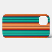 Zuidwestelijke Oranje Rode Turquoise Regenboogstri Case-Mate iPhone Case (Achterkant (horizontaal))
