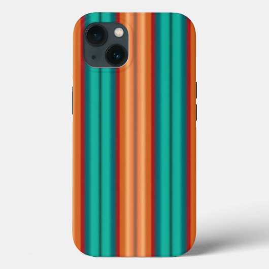 Zuidwestelijke Oranje Rode Turquoise Regenboogstri Case-Mate iPhone Case (Achterkant)