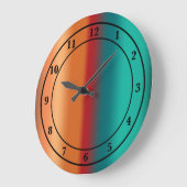 Zuidwestelijke Oranje Rode Turquoise Regenboogstri Grote Klok (Hoek)