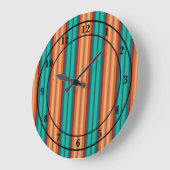 Zuidwestelijke Oranje Rode Turquoise Regenboogstri Grote Klok (Hoek)