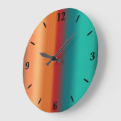 Zuidwestelijke Oranje Rode Turquoise Regenboogstri Grote Klok (Hoek)