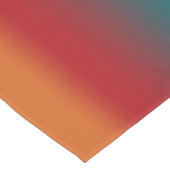 Zuidwestelijke Oranje Rode Turquoise Regenboogstri Korte Tafelloper (Hoek)