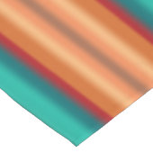 Zuidwestelijke Oranje Rode Turquoise Regenboogstri Korte Tafelloper (Hoek)