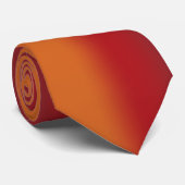 Zuidwestelijke Oranje Rode Turquoise Regenboogstri Stropdas (Opgerold)