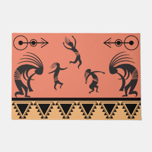 Zuidwestelijke Partij Dancing Kokopelli Doormat Deurmat