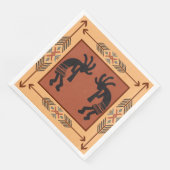 Zuidwestelijke partij Kokopelli Napkins Servet (Hoek)