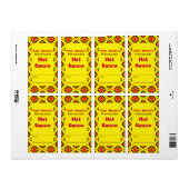 Zuidwestelijke Patroon Gepersonaliseerde Hot Sauce Etiket (Full Sheet)