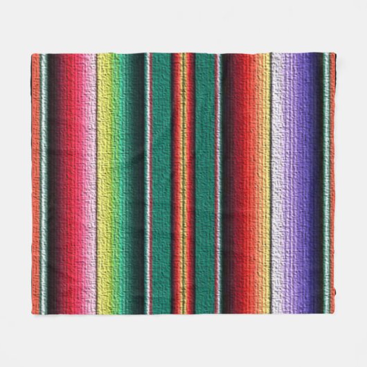 Zuidwestelijke Patroon leuk fleece deken (Voorkant (Horizontaal))