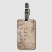 Zuidwestelijke Petroglyf | Aanpasbare Inheemse Bagagelabel (Voorkant (verticaal))