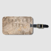 Zuidwestelijke Petroglyf | Aanpasbare Inheemse Bagagelabel (Voorkant (horizontaal))