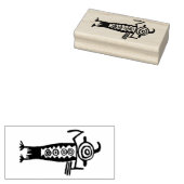Zuidwestelijke Petroglyf Sjamaan Rubberstempel (Gestempeld)