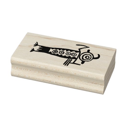 Zuidwestelijke Petroglyf Sjamaan Rubberstempel (Stempel)