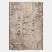 Zuidwestelijke Petroglyfen Aangepaste Stam/Naam Deken (Voorkant Verticaal)