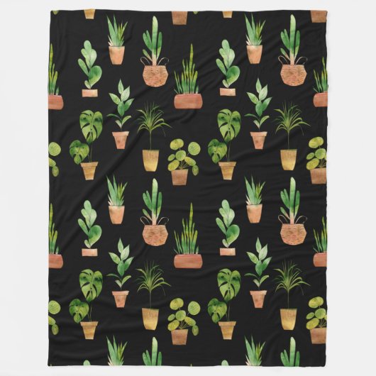 Zuidwestelijke Planten Fleece Deken (Voorkant)