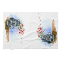 Zuidwestelijke pot met wilde penselen van Indische