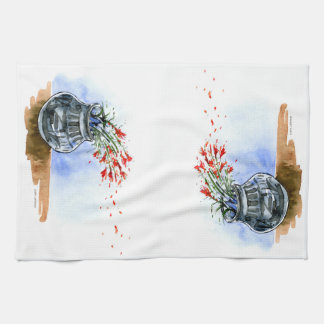 Zuidwestelijke pot met wilde penselen van Indische Theedoek