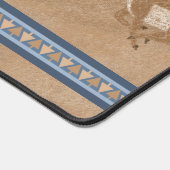 Zuidwestelijke Pronghorn Antelope Herd Blauwe Rand Bureaumat (Hoek)