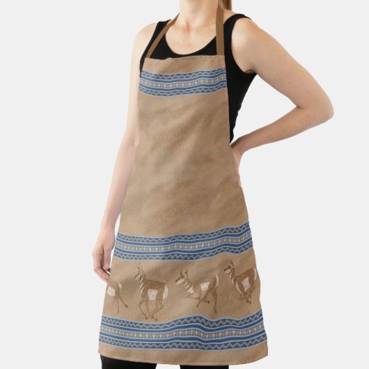 Zuidwestelijke Pronghorn Antelope Tan Large Schort (Insitu)