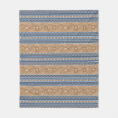 Zuidwestelijke Pronghorn Antelopes Blauw randmediu Fleece Deken (Voorkant)