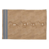 Zuidwestelijke Pronghorn Antelopes Blauwe Grens St Kussensloop (Achterkant-Links)