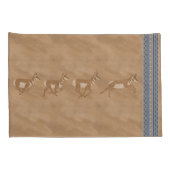 Zuidwestelijke Pronghorn Antelopes Blauwe Grens St Kussensloop (Achterkant-Rechts)