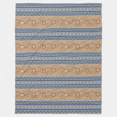 Zuidwestelijke Pronghorn Antelopes Blauwe Rand Gro Fleece Deken (Voorkant)