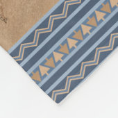 Zuidwestelijke Pronghorn Antelopes Blauwe Rand Kle Fleece Deken (Hoek)