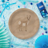 Zuidwestelijke Pronghorn staande antilope ontwerp Papieren Bordje (Feest)