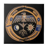 Zuidwestelijke regen dans geesten tegeltje (Voorkant)