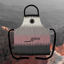 Zuidwestelijke Restaurant Stijl Monogram Schort