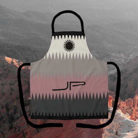 Zuidwestelijke Restaurant Stijl Monogram Schort