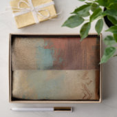 Zuidwestelijke Rustieke Decoupage Turquoise Hout Tissuepapier (Geschenk)