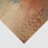 Zuidwestelijke Rustieke Decoupage Turquoise Hout Tissuepapier (Detail)