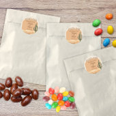 Zuidwestelijke rustieke woestijn cactus dank u voo ronde sticker