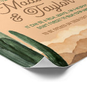 Zuidwestelijke rustieke woestijn cactus tijd capsu poster (Hoek)