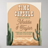 Zuidwestelijke rustieke woestijn cactus tijd capsu poster (Voorkant)