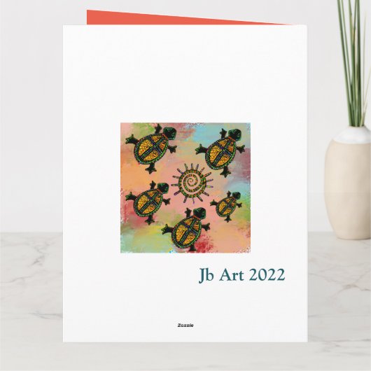 ZUIDWESTELIJKE SCHILDPADEKUNST     KAART (Achterkant)