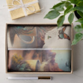 Zuidwestelijke sfeer, koffie en cactus tissuepapier (Geschenk)