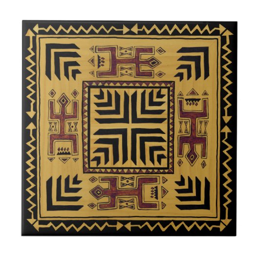 Zuidwestelijke Sjamaanritueel Tegeltje (Voorkant)