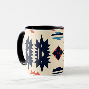 Zuidwestelijke Stam- Azteekse Geometrische Boho Mok
