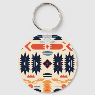 Zuidwestelijke Stam- Azteekse Geometrische Boho Sleutelhanger